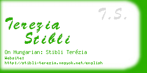 terezia stibli business card